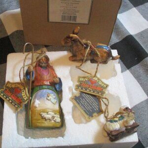 Jim Shore Christmas Shepherd + Animals 2004